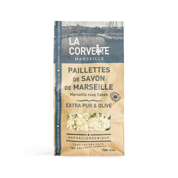 Savon de Marseille en paillettes – Mix EXTRA PUR et OLIVE – 750g 2