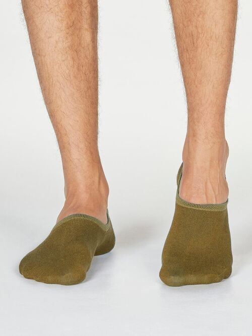 NO SHOW SOCKS - FOREST GREEN