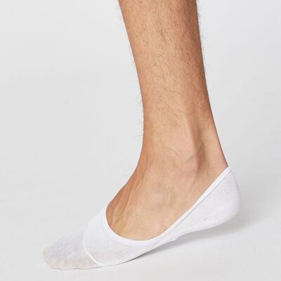 No Show Men's Invisible Socks - White