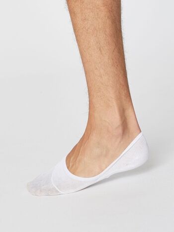 Chaussettes Invisibles Homme No Show - Blanc