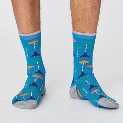 Gaming Socks - Bright Blue