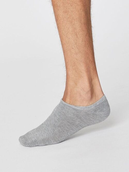 ASHLEY TRAINER SOCKS - MID GREY MARLE