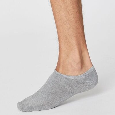 ASHLEY TRAINER SOCKS - MID GREY MARLE