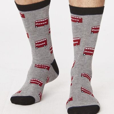 London Bus Bamboo Socks