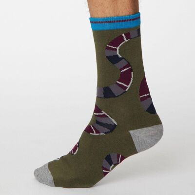 SERPENT SOCKS - KHAKI GREEN