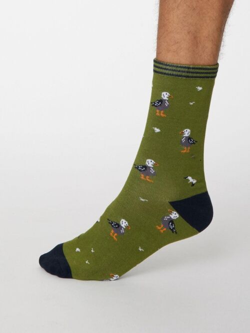 Pesca Socks - Olive Green