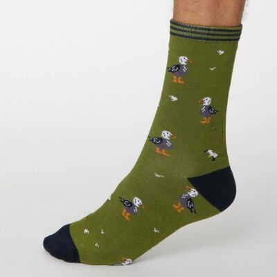 Pesca Socks - Olive Green