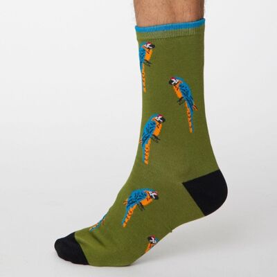 PAPPAGALLO SOCKS - OLIVE GREEN