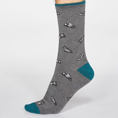 AIDEN TRAINER SOCKS - DARK GREY MARLE