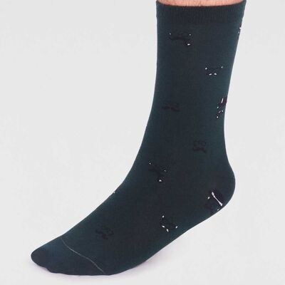 Jett Organic Cotton Smart Socks - Forest Green