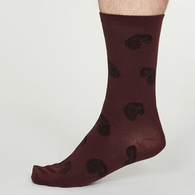 Homer Socks - Burgundy