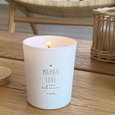 Handmade Vegetable Candle “Maman Love” Honey