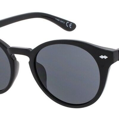 Sonnenbrille - Icon Eyewear JAQUIM - Schwarzer Rahmen mit grauen Gläsern