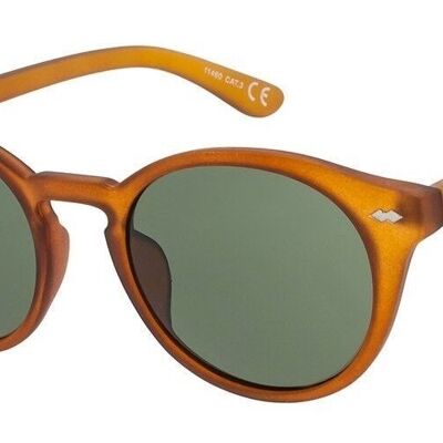 Sonnenbrille - Icon Eyewear JAQUIM - Brauner Rahmen mit grünen Gläsern