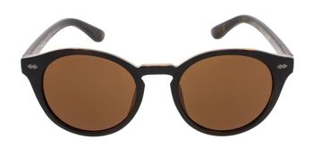 Lunettes de soleil - Icon Eyewear JAQUIM - Monture Tortoise & Black avec verres Marron 2