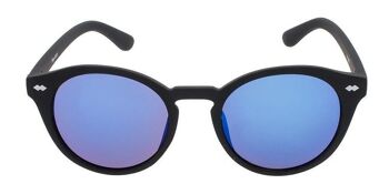 Lunettes de soleil - Icon Eyewear JAQUIM - Monture Matt Black / Blue Lens avec lentille Blue Mirror 2
