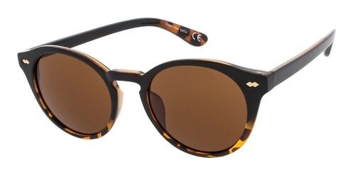 Sunglasses - Icon Eyewear JAQUIM - Black & Tortoise frame with Brown lens