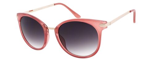 Sunglasses - Icon Eyewear VERA - Pink frame with Light grey lens