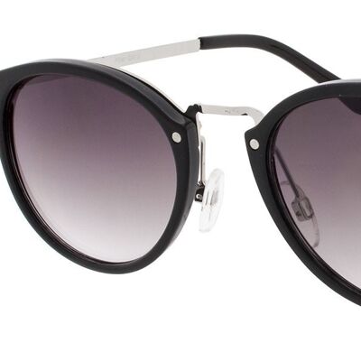 Sunglasses - Icon Eyewear BERLIN - Black frame with Light grey lens