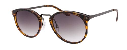 Sunglasses - Icon Eyewear BERLIN - Tortoise frame with Light grey lens