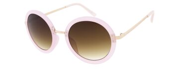 Lunettes de soleil - Icon Eyewear ROSE - Monture Rose avec verres Marron Clair 1