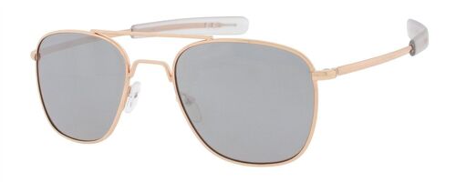 Sunglasses - Icon Eyewear RYAN - Gold / Mirror frame with Mirror lens