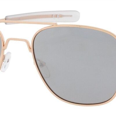 Occhiali da sole - Icon Eyewear RYAN - Oro / Montatura a specchio con lente a specchio