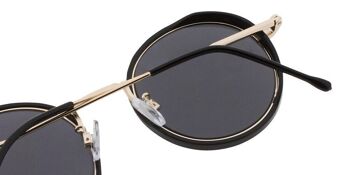 Lunettes de soleil - Icon Eyewear PONZ - Monture noire avec verres gris 2