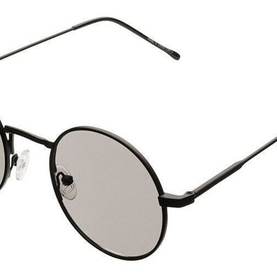 Lunettes de soleil - Icon Eyewear PINCH - Monture noire avec verres miroir argentés