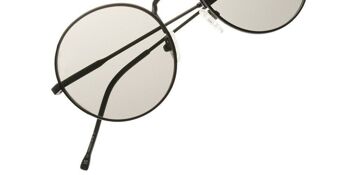 Lunettes de soleil - Icon Eyewear PINCH - Monture noire avec verres miroir argentés 3