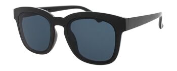 Lunettes de soleil - Icon Eyewear MUMBAI - Monture Noire / Monture Lentille Grise avec lentille Grise 1