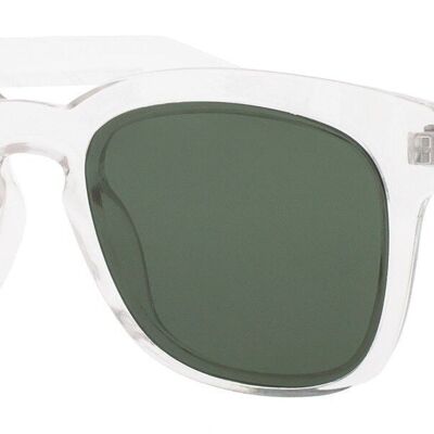 Sunglasses - Icon Eyewear MUMBAI - Transparent frame with Green lens