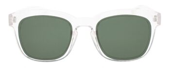 Lunettes de soleil - Icon Eyewear MUMBAI - Monture transparente avec verres verts 2