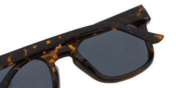 Lunettes de soleil - Icon Eyewear MUMBAI - Monture Tortoise / Monture verres gris avec verres gris 3