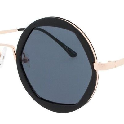 Sunglasses - Icon Eyewear ZARI - Black frame with Grey lens