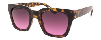 Lunettes de soleil - Icon Eyewear NOVA - Monture Tortoise avec verres Light Smoke rose 1