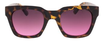 Lunettes de soleil - Icon Eyewear NOVA - Monture Tortoise avec verres Light Smoke rose 2