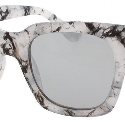 Occhiali da sole - Icon Eyewear NOVA - Montatura in Marmo Grigio con lenti Fumo