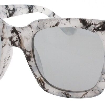 Occhiali da sole - Icon Eyewear NOVA - Montatura in Marmo Grigio con lenti Fumo