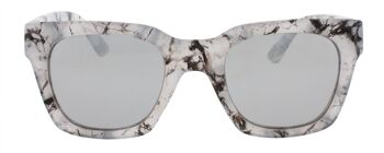 Lunettes de soleil - Icon Eyewear NOVA - Monture en marbre gris avec verres fumés 2