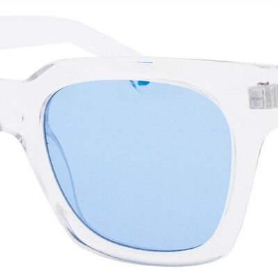 Sonnenbrille - Icon Eyewear NOVA - Klarer Rahmen mit blauen Gläsern