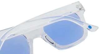 Lunettes de soleil - Icon Eyewear NOVA - Monture transparente avec verres bleus 3