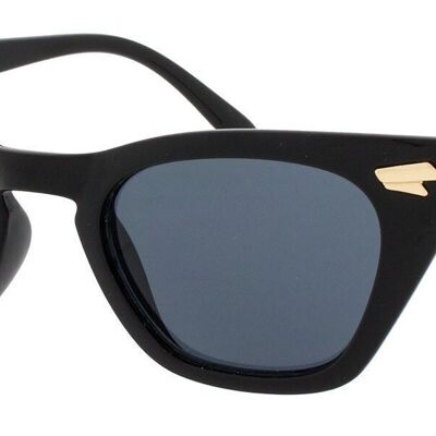 Sonnenbrille - Icon Eyewear GRACE - Schwarzer Rahmen mit grauen Gläsern