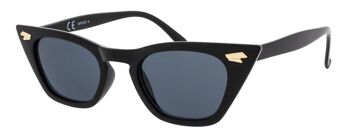 Lunettes de soleil - Icon Eyewear GRACE - Monture noire avec verres gris 1
