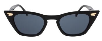 Lunettes de soleil - Icon Eyewear GRACE - Monture noire avec verres gris 2