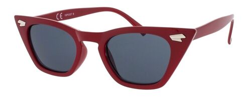 Sunglasses - Icon Eyewear GRACE - Red frame with Grey lens