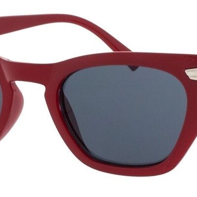 Lunettes de soleil - Icon Eyewear GRACE - Monture Rouge avec verres Gris