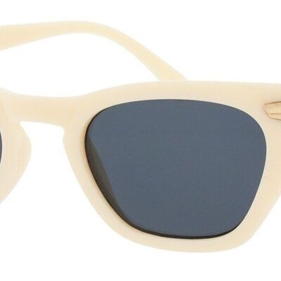 Sunglasses - Icon Eyewear GRACE - White frame with Grey lens