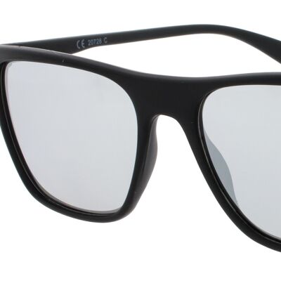 Sunglasses - Icon Eyewear BLITZ - Matt Black frame with Mirror lens