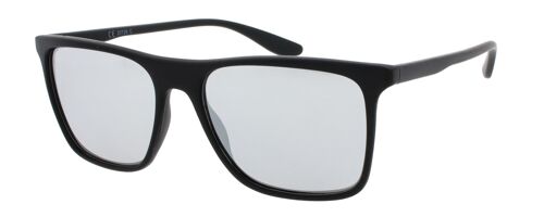 Sunglasses - Icon Eyewear BLITZ - Matt Black frame with Mirror lens